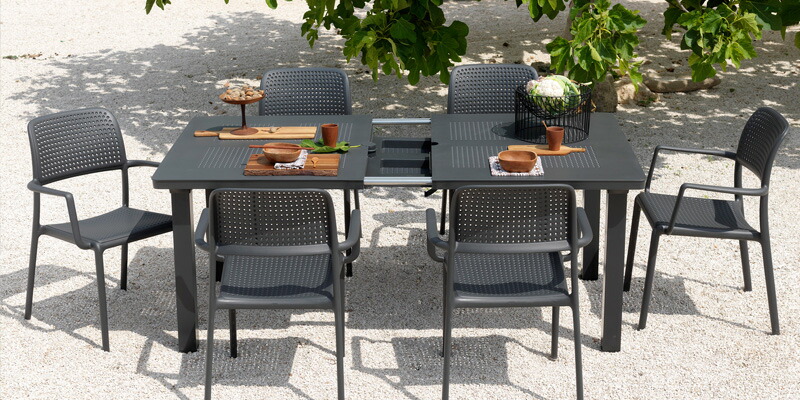 レバンテ テーブル＆チェアー7点セット NAR-AC10B6/T10DG 37345100