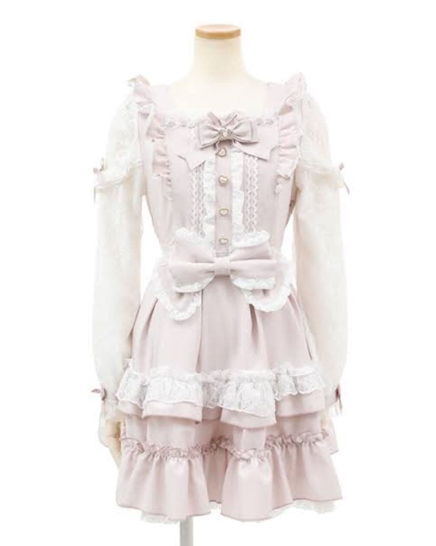 リズリサ ティアラリボンティアードワンピース